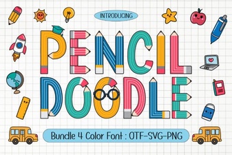 Creative Projects with Pencil Doodle Fonts
