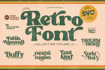 Groovy Retro Font Bundle for Vibrant Designs