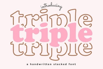 Creative Typography with Triple Font Design