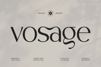 Download the Vosage Font for Creative Web Design Projects