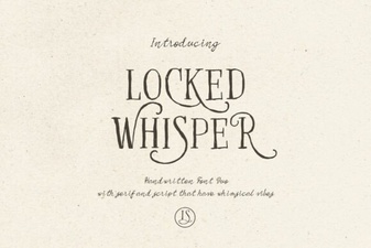 Locked Whisper Fonts for Creative Typography Projects